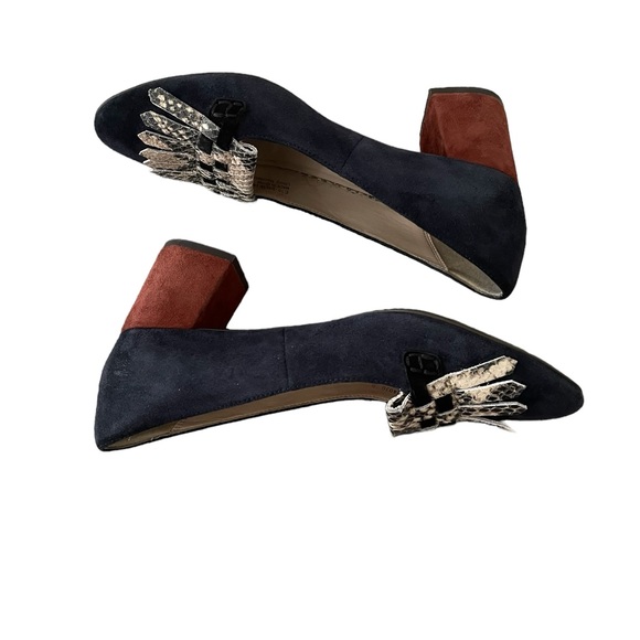 Cole Haan Loafer Pump Block Heel Kiltie Size 7 - Picture 2 of 8